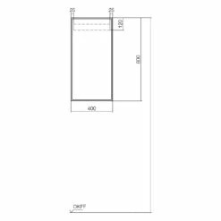 Alape Arkta Mittelschrank 40 X 15 X 80 Cm, Anschlag Links -KEUCO Verkauf alape badmoebel arkta hochschrank mittelschrank 40 9638441