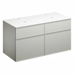 Alape Arkta Möbelmodul Mit Trägerplatte 120 Cm, Beckenposition Links Und Rechts