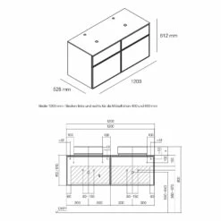 Alape Arkta Möbelmodul Mit Trägerplatte 120 Cm, Beckenposition Links Und Rechts -KEUCO Verkauf alape badmoebel arkta moebelmodul mit traegerplatte 9654836