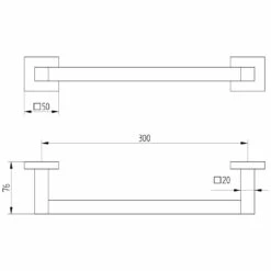 Avenarius Serie 420 Wannengriff 30 Cm