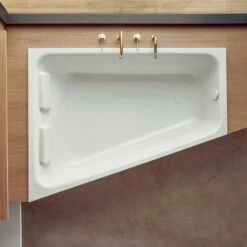 Bette Space L Eck-Badewanne 170 X 130 Cm Einbau Ecke Links, Mit Antirutsch Sense