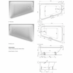 Bette Space L Eck-Badewanne 170 X 130 Cm Einbau Ecke Links, Mit Antirutsch Sense -KEUCO Verkauf bette badewannen eckbadewannen space l 170 9224622
