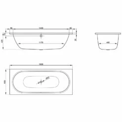 Bette Starlet Badewanne 160 X 65 Cm -KEUCO Verkauf bette starlet badewanne 160 0 x 65 0 cm 2117956