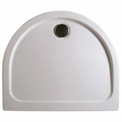 Breuer Classic Line Extra Flach HalbrundduschwanneTyp 0955, 90 X 110 Cm, Radius 55 Cm