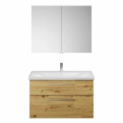 Burgbad Eqio Möbelkombination Inkl. Keramik-Waschtisch 103 Cm, Mit Stangengriff P95