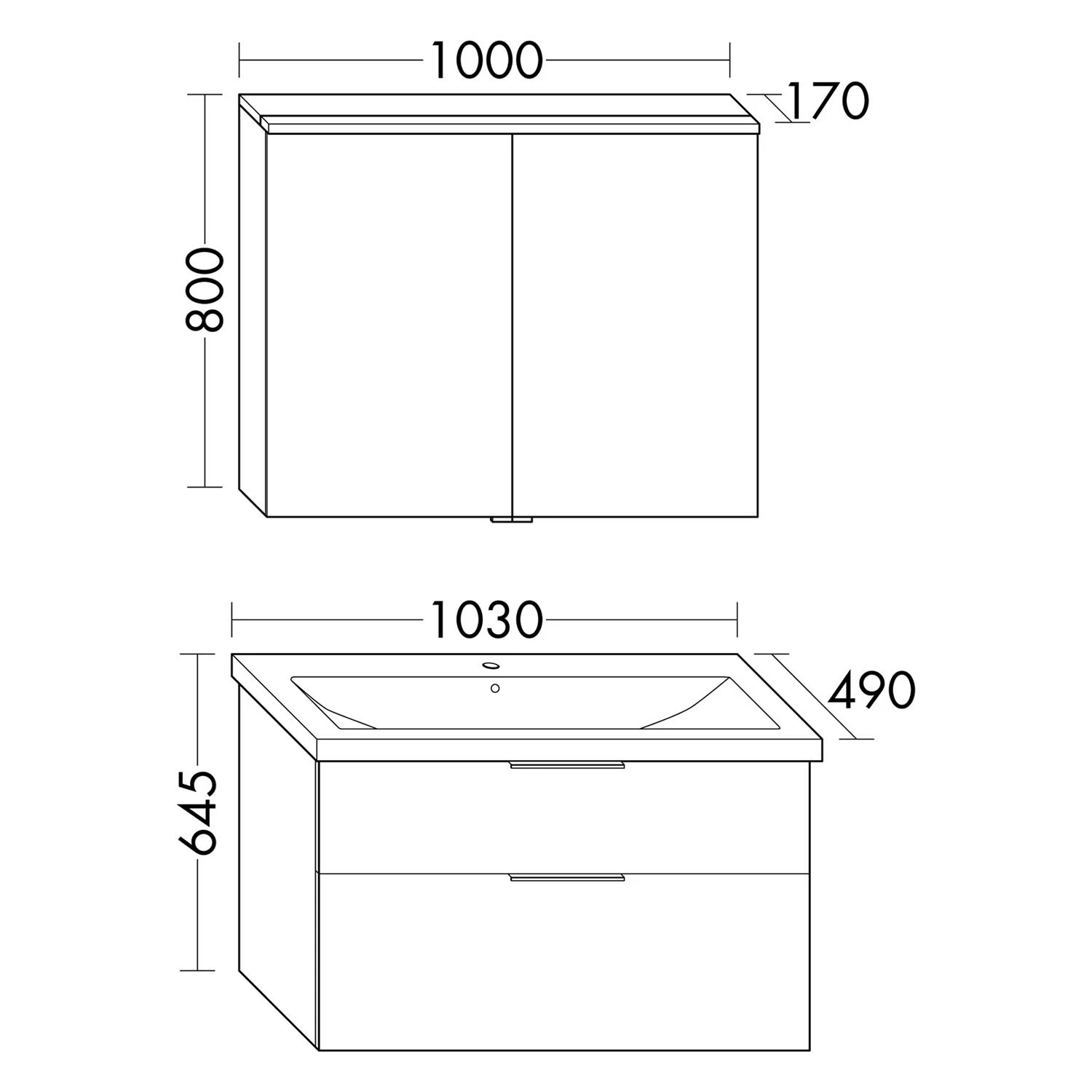 Burgbad Eqio Möbelkombination Inkl. Keramik-Waschtisch 103 Cm, Mit Stangengriff P95 4 Burgbad Eqio Möbelkombination Inkl. Keramik-Waschtisch 103 Cm, Mit Stangengriff P95 – Bild 4