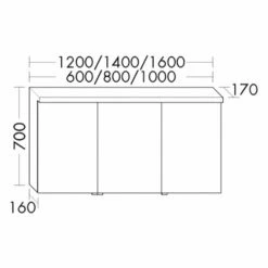 Burgbad Lin20 Spiegelschrank Mit LED-Beleuchtung, 80 Cm, 2 Spiegeltüren -KEUCO Verkauf burgbad lin20 spiegelschraenke spiegelschrank mit led 10860137