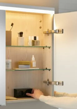 Burgbad Lin20 Spiegelschrank Mit LED-Beleuchtung, 80 Cm, 2 Spiegeltüren -KEUCO Verkauf burgbad lin20 spiegelschraenke spiegelschrank mit led 10869275