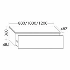 Burgbad Lin20 Sideboard 120 Cm, 1 Auszug -KEUCO Verkauf burgbad lin20 unterschraenke sideboard 120 cm 10862666
