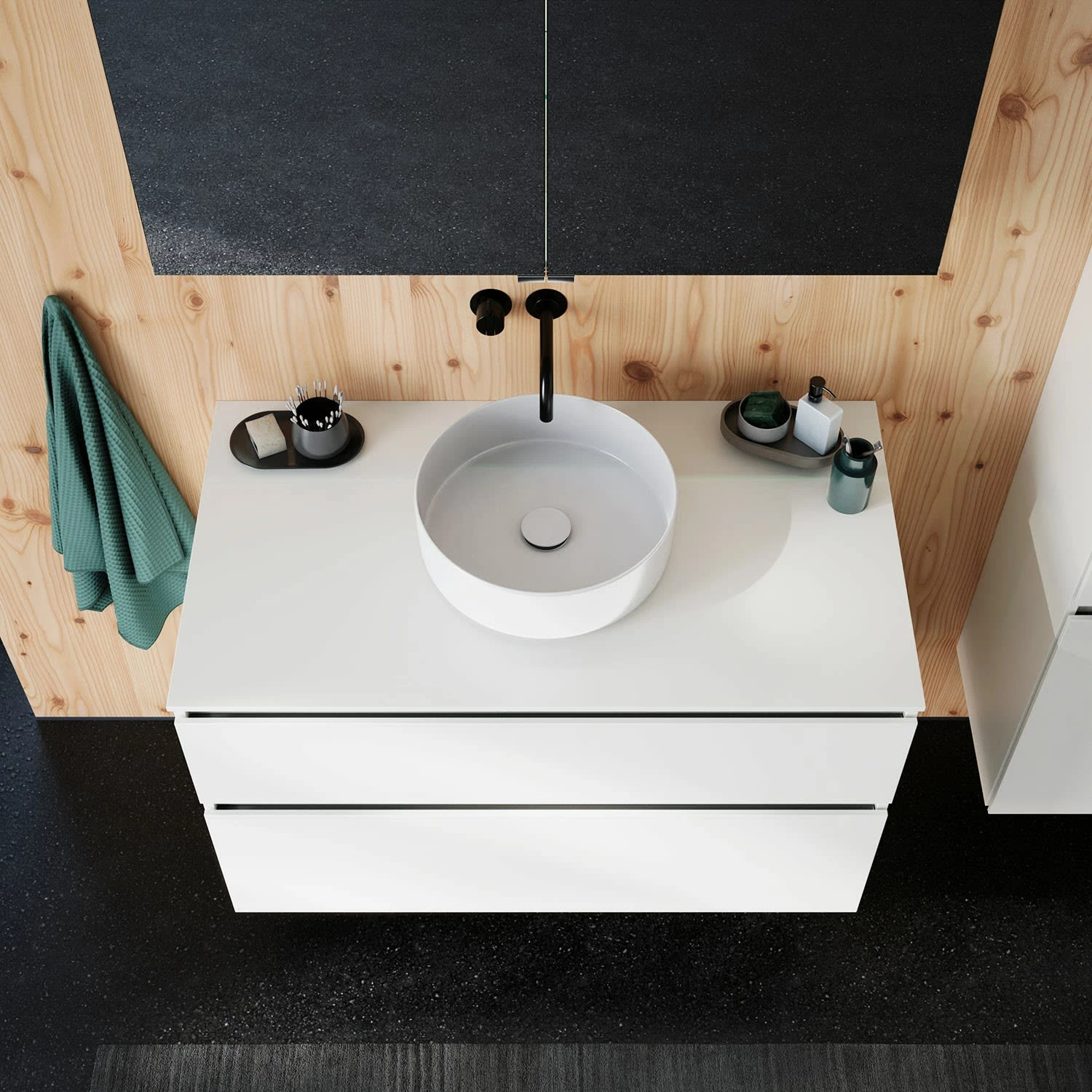 Burgbad Lin20 Waschtischunterschrank Mit Konsolenplatte 100 Cm, 2 Auszüge, Beckenausschnitt Mittig 10 Burgbad Lin20 Waschtischunterschrank Mit Konsolenplatte 100 Cm, 2 Auszüge, Beckenausschnitt Mittig – Bild 10