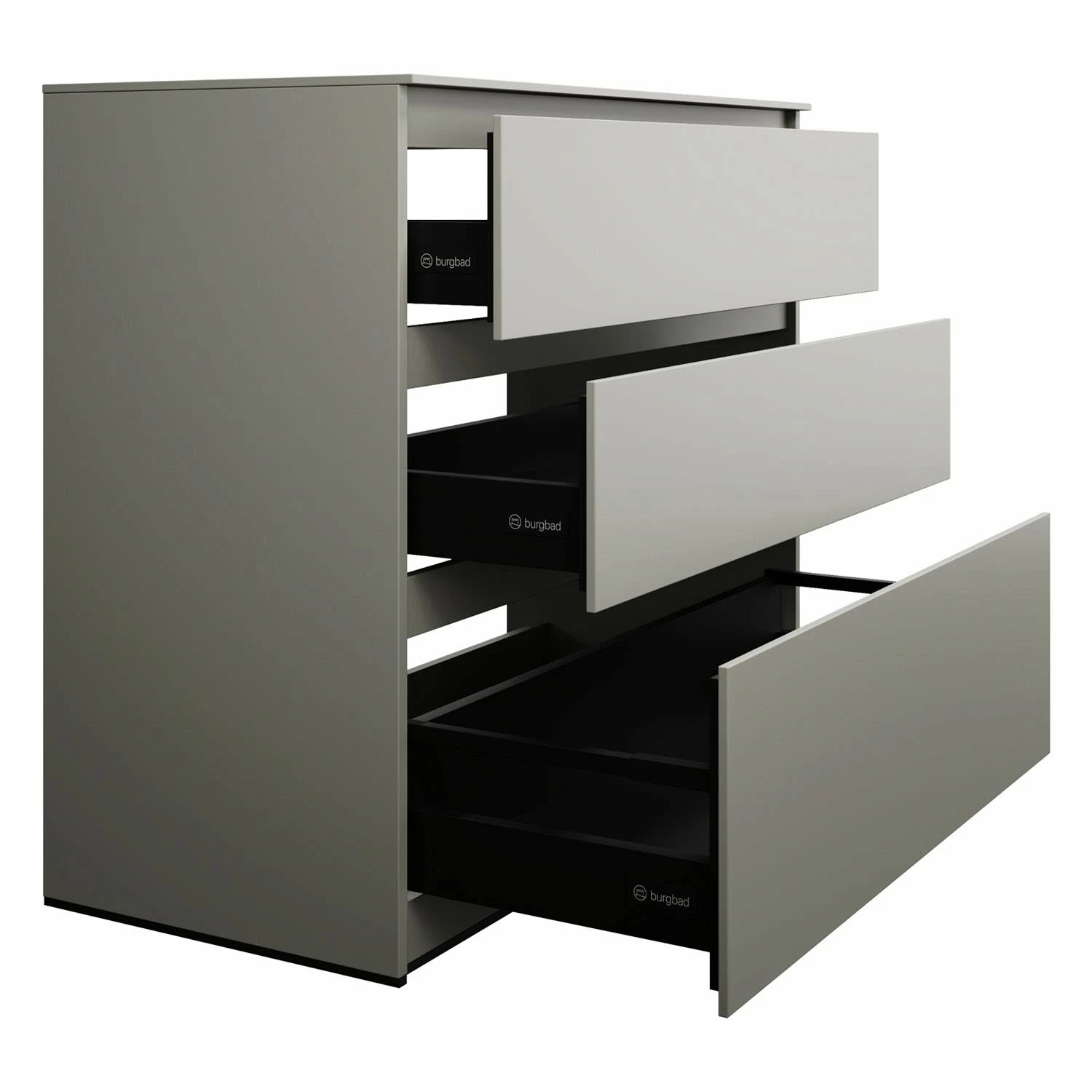 Burgbad Lin20 Waschtischunterschrank Mit Konsolenplatte 100 Cm, 3 Auszüge, Beckenausschnitt Mittig 5 Burgbad Lin20 Waschtischunterschrank Mit Konsolenplatte 100 Cm, 3 Auszüge, Beckenausschnitt Mittig – Bild 5