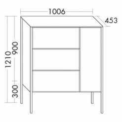 Burgbad Max Kommode 100,6 Cm, 1 Tür, Anschlag Rechts -KEUCO Verkauf burgbad max kommoden 100 6 cm 11030341