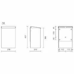 CWS MediLine Abfallbehälter Groß Typ 752