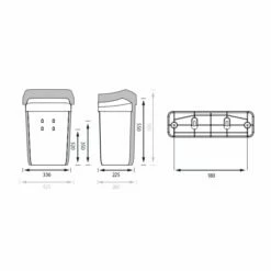 CWS ParadiseLine Abfallbehälter Paper Bin, 23 L -KEUCO Verkauf cws abfallbehaelter paradiseline paper bin 23 6211759