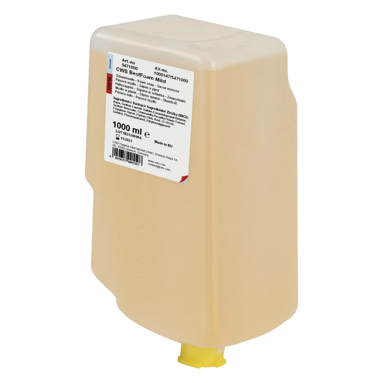 CWS Foam Seifenkonzentrat Für Schaumspender Mit Blumigem Duft 1000 Ml 1 CWS Foam Seifenkonzentrat Für Schaumspender Mit Blumigem Duft 1000 Ml