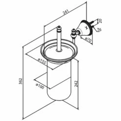 Damixa Tradition Toilettenbürstengarnitur