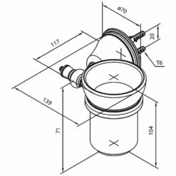 Damixa Tradition Zahnputzbehälter Mit Wandhalter
