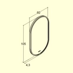 Dansani You Rahmenspiegel Moon 105 X 60 Cm Mit LED Beleuchtung -KEUCO Verkauf dansani you spiegel rahmenspiegel moon 105 11850528