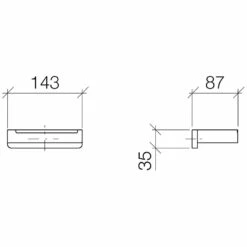 Dornbracht LULU Papierrollenhalter Ohne Deckel