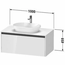 Duravit Ketho.2 Konsolenwaschtischunterbau Wandhängend, 1 Auszug, 100 Cm 5 Duravit Ketho.2 Konsolenwaschtischunterbau Wandhängend, 1 Auszug, 100 Cm -KEUCO Verkauf duravit ketho 2 badmoebel konsolenwaschtischunterbauten wandhaengend 8509316