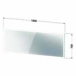 Duravit L-Cube Spiegel Mit Beleuchtung 180 X 70 Cm