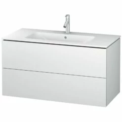 Duravit Me By Starck Waschtisch Mit L-Cube Unterschrank 103 X 49 Cm Mit 2 Schubkästen