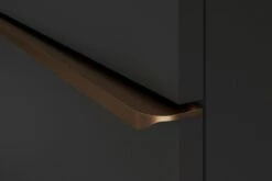 Duravit D-Neo Konsolenwaschtischunterbau 120 X 66,4 Cm, 2 Auszüge, Griff Bronze Gebürstet