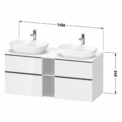 Duravit D-Neo Konsolenwaschtischunterbau Für 2 Waschtische 140 X 66,4 Cm, 4 Auszüge, Griff Bronze Gebürstet -KEUCO Verkauf duravit neo badmoebel waschtischunterbauten konsolenwaschtischunterbau 2 12336826