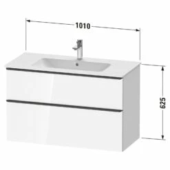 Duravit ME By Stark Waschtisch Mit D-Neo Waschtischunterschrank 101 Cm Mit 2 Auszügen -KEUCO Verkauf duravit neo badmoebel waschtischunterbauten me by 7039191