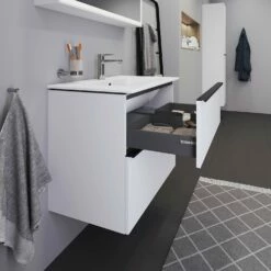 Duravit ME By Stark Waschtisch Mit D-Neo Waschtischunterschrank 81 Cm Mit 2 Auszügen -KEUCO Verkauf duravit neo badmoebel waschtischunterbauten me by 7044270
