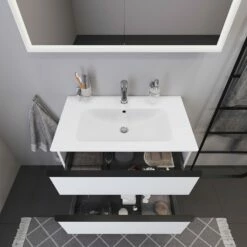 Duravit ME By Stark Waschtisch Mit D-Neo Waschtischunterschrank 81 Cm Mit 2 Auszügen -KEUCO Verkauf duravit neo badmoebel waschtischunterbauten me by 7044276