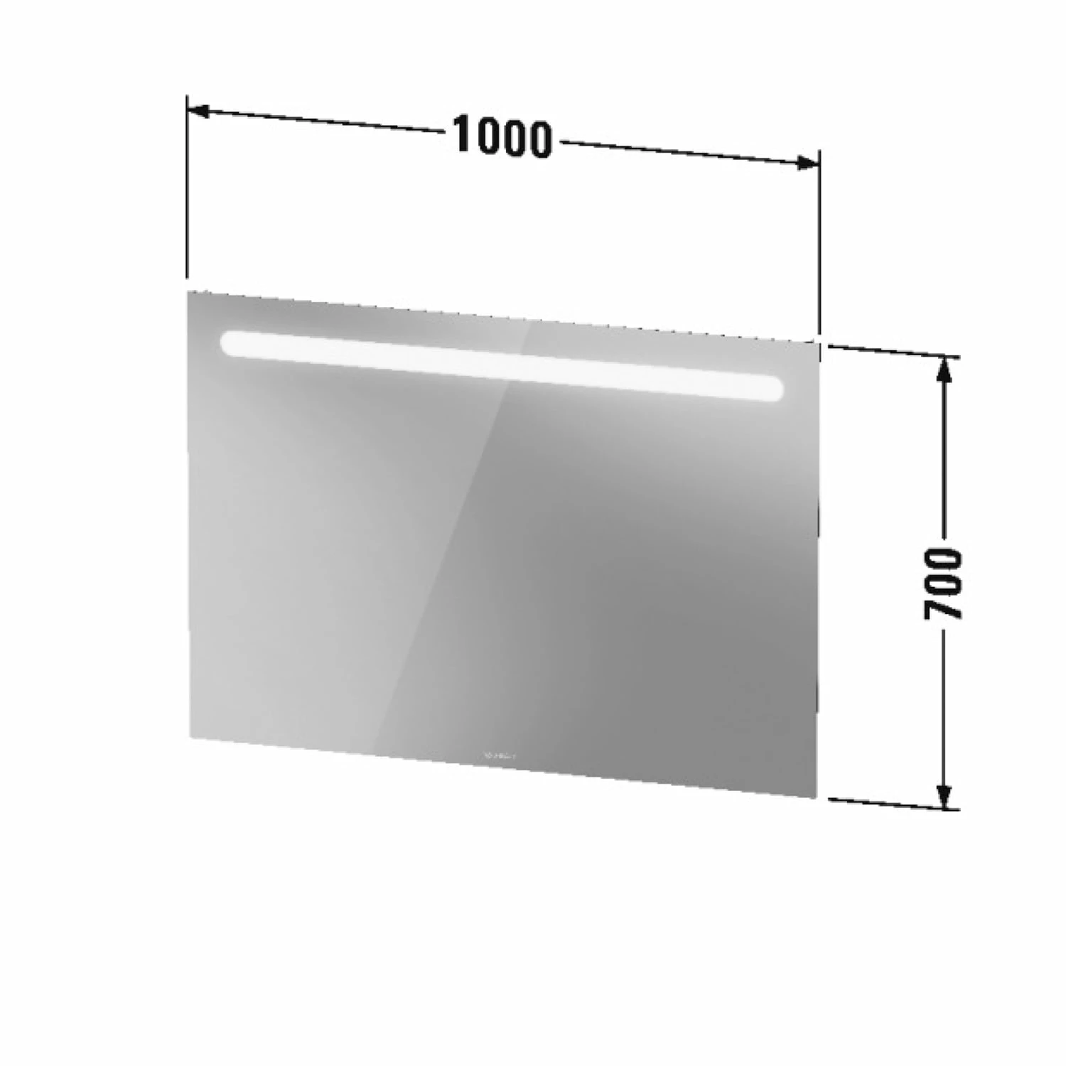 Duravit No. 1 Spiegel Mit LED Beleuchtung 100 X 70 Cm 4 Duravit No. 1 Spiegel Mit LED Beleuchtung 100 X 70 Cm – Bild 4