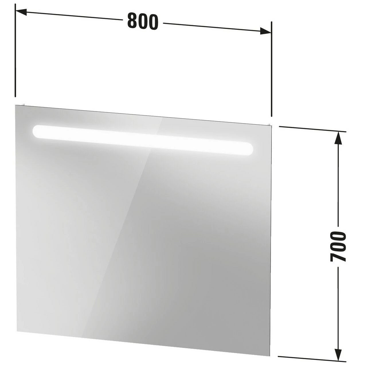 Duravit No. 1 Spiegel Mit LED Beleuchtung 80 X 70 Cm 4 Duravit No. 1 Spiegel Mit LED Beleuchtung 80 X 70 Cm – Bild 4