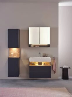 Duravit Qatego Konsolenwaschtischunterbau Mit Ausschnitt Rechts 140 X 60 Cm, 4 Auszüge, Mit LED Beleuchtung -KEUCO Verkauf duravit qatego badmoebel waschtischunterbauten konsolenwaschtischunterbau mit 12162041