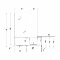 Duravit Shower & Bath Dusch-Badewanne Für Nische, Glas Links 170 X 75 Cm -KEUCO Verkauf duravit shower bath dusch badewanne nische 6214726