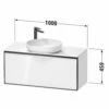 Duravit Vitrium Konsolenwaschtischunterbau Mit Ausschnitt 100 X 45,9 Cm, Griff Weiß