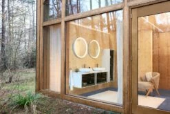 Duravit Vitrium Konsolenwaschtischunterbau Mit Ausschnitt Links Und Rechts 160 X 45,9 Cm, Mit Glasfront, Griff Weiß -KEUCO Verkauf duravit vitrium badmoebel konsolenwaschtischunterbauten mit ausschnitt 12321466