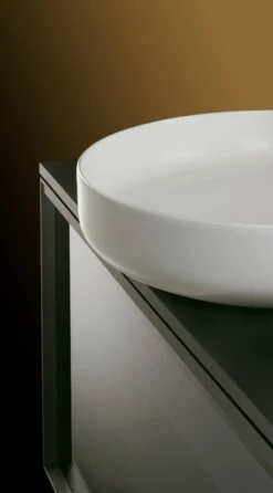 Duravit Vitrium Konsolenwaschtischunterbau Mit Ausschnitt 100 X 45,9 Cm, Mit Glasfront, Griff Graphit, Mit LED Licht -KEUCO Verkauf duravit vitrium badmoebel konsolenwaschtischunterbauten mit ausschnitt 12321515