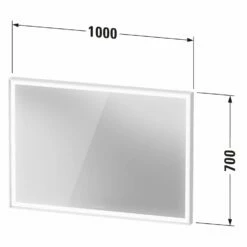 Duravit Vitrium Spiegel 100 X 70 Cm, Mit Steuerung Innenbeleuchtung