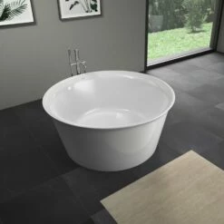 Duravit White Tulip Badewanne Freistehend Rund Ø 140 Cm -KEUCO Verkauf duravit white tulip badewannen freistehend rund 10978966