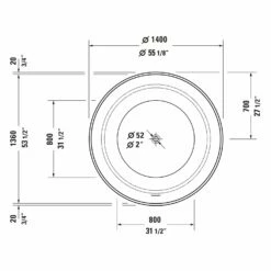 Duravit White Tulip Badewanne Freistehend Rund Ø 140 Cm -KEUCO Verkauf duravit white tulip badewannen freistehend rund 4369763