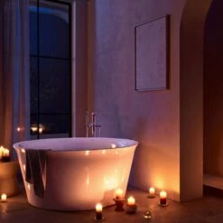 Duravit White Tulip Badewanne Freistehend Rund Ø 140 Cm -KEUCO Verkauf duravit white tulip badewannen freistehend rund 4455050