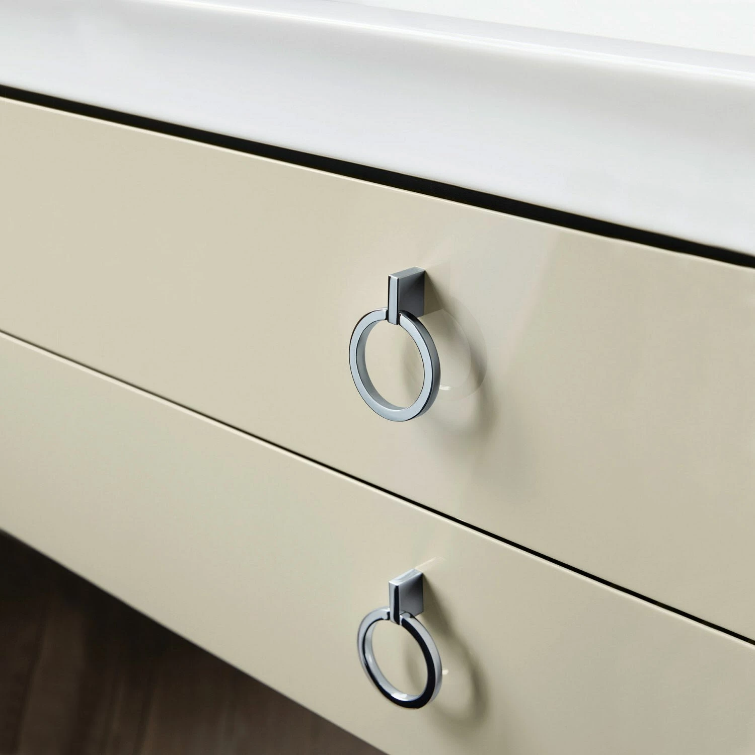 Duravit White Tulip Konsolenwaschtischunterbau Mit Ausschnitt Mittig 130 X 40,8 Cm, 1 Auszug, Grifflos 1 Duravit White Tulip Konsolenwaschtischunterbau Mit Ausschnitt Mittig 130 X 40,8 Cm, 1 Auszug, Grifflos