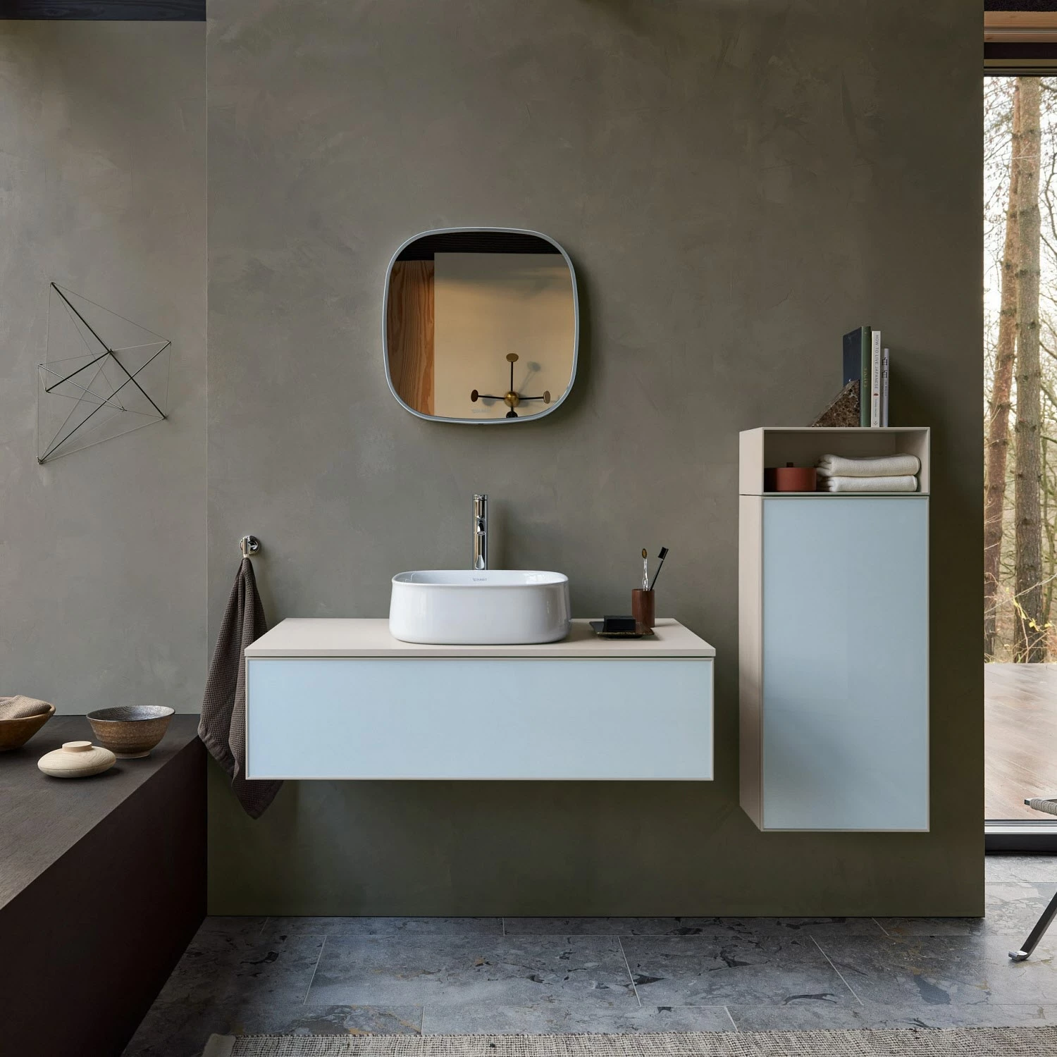 Duravit Zencha Konsolenwaschtischunterbau Mit Ausschnitt Mittig 65 X 44,2 Cm, 2 Auszüge, Mit Zusatzmodul "E" 2 Duravit Zencha Konsolenwaschtischunterbau Mit Ausschnitt Mittig 65 X 44,2 Cm, 2 Auszüge, Mit Zusatzmodul "E" – Bild 2