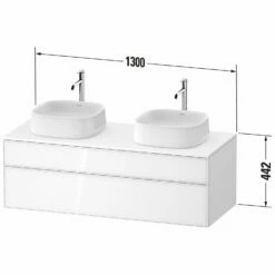Duravit Zencha Konsolenwaschtischunterbau Mit Zwei Ausschnitten 130 X 44,2 Cm, 2 Auszüge 13 Duravit Zencha Konsolenwaschtischunterbau Mit Zwei Ausschnitten 130 X 44,2 Cm, 2 Auszüge -KEUCO Verkauf duravit zencha badmoebel waschtischunterbauten konsolenwaschtischunterbau mit 8642647