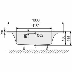 DUSCHOLUX Prime-Line 255 Sechseckwanne 190 X 90 Cm -KEUCO Verkauf duscholux sechseckwannen prime line 255 1067655