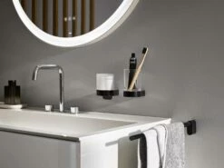 Emco Flow Black Handtuchhalter, 1-armig 32 Cm