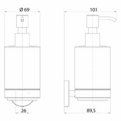 Emco Round White Flüssigseifenspender