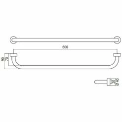 Emco Rondo2 Badetuchhalter 60 Cm