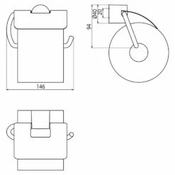 Emco Rondo2 Papierhalter Mit Deckel